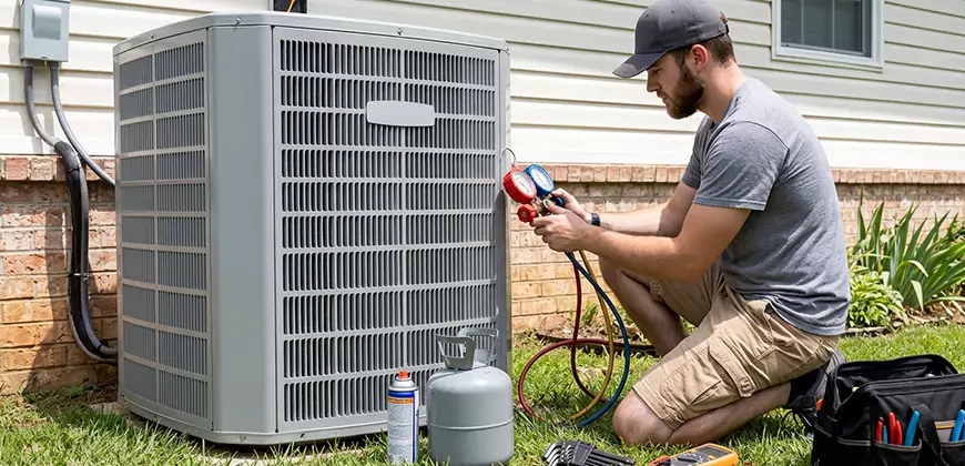 Emergency Air Conditioning Retrofit in Westland