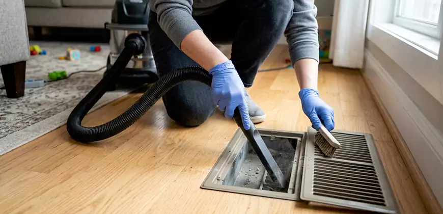 Ducted Heating Filter Cleaning in Westland